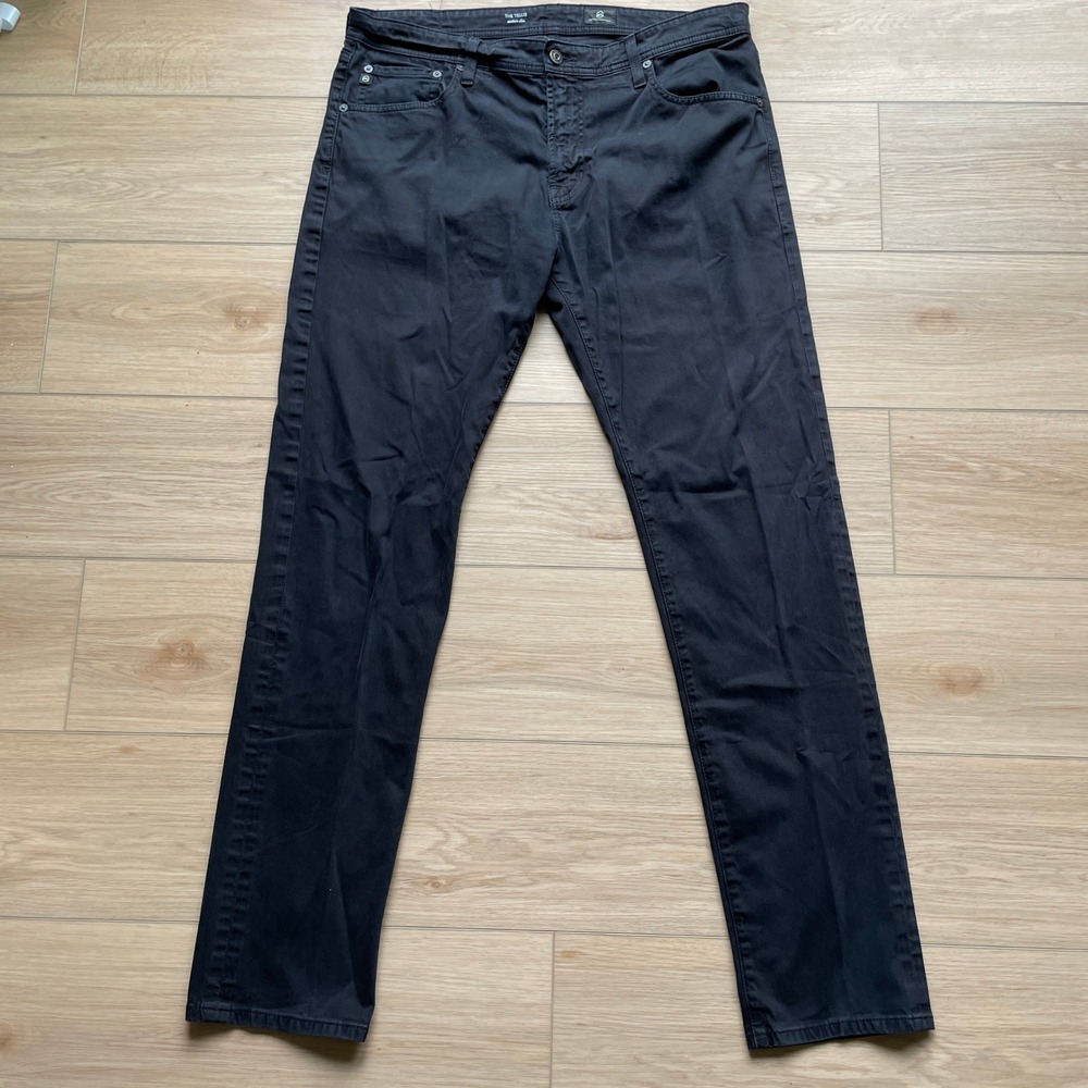 AG Adriano Goldschmied The Tellis Modern Slim Pants Charcoal Black 36x34